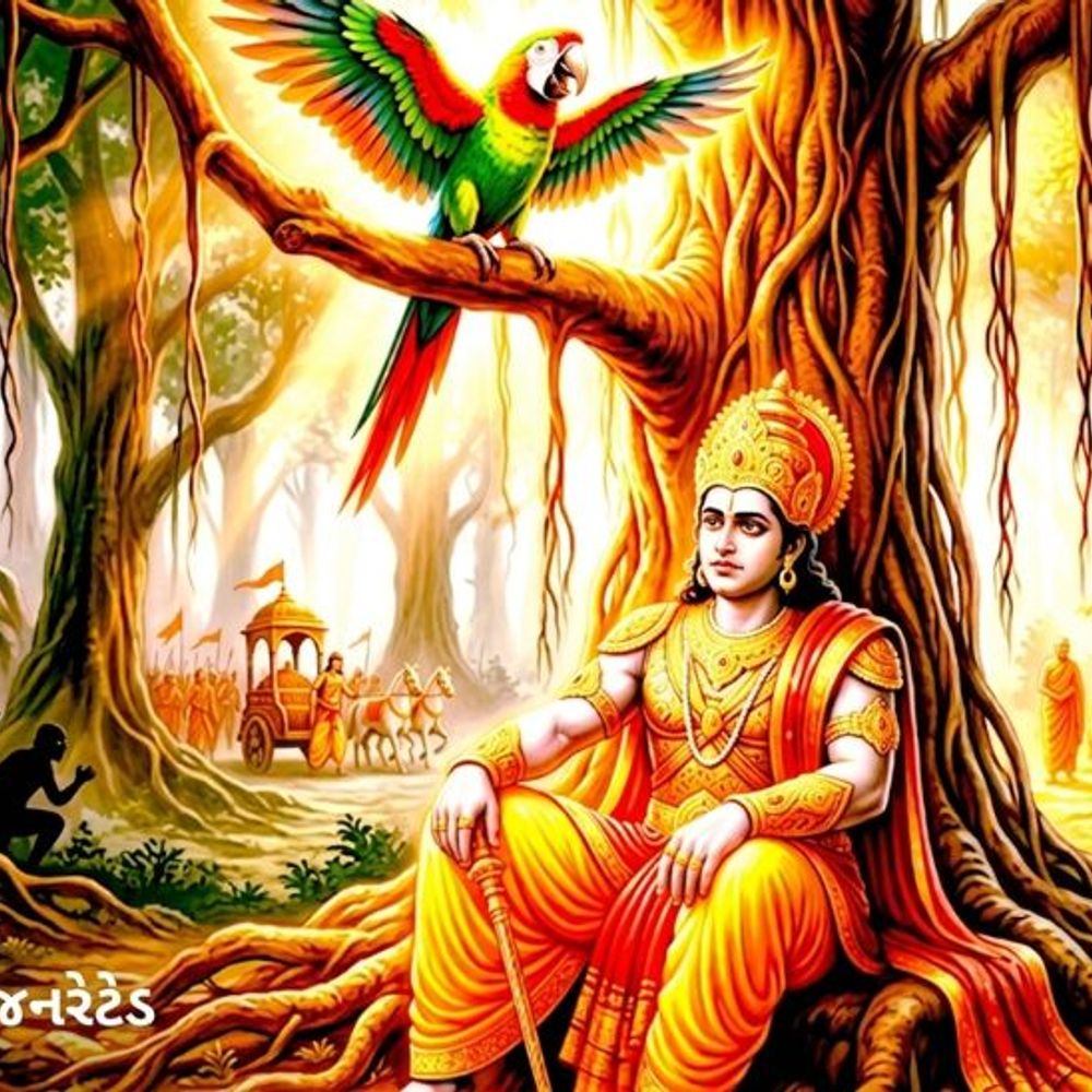 સંગ તેવો રંગ:વિખૂટા પડી ગયેલા રાજાને બે પોપટે જીવનનો સાચો રસ્તો બતાવ્યો, જાણો પ્રેરક વાર્તા