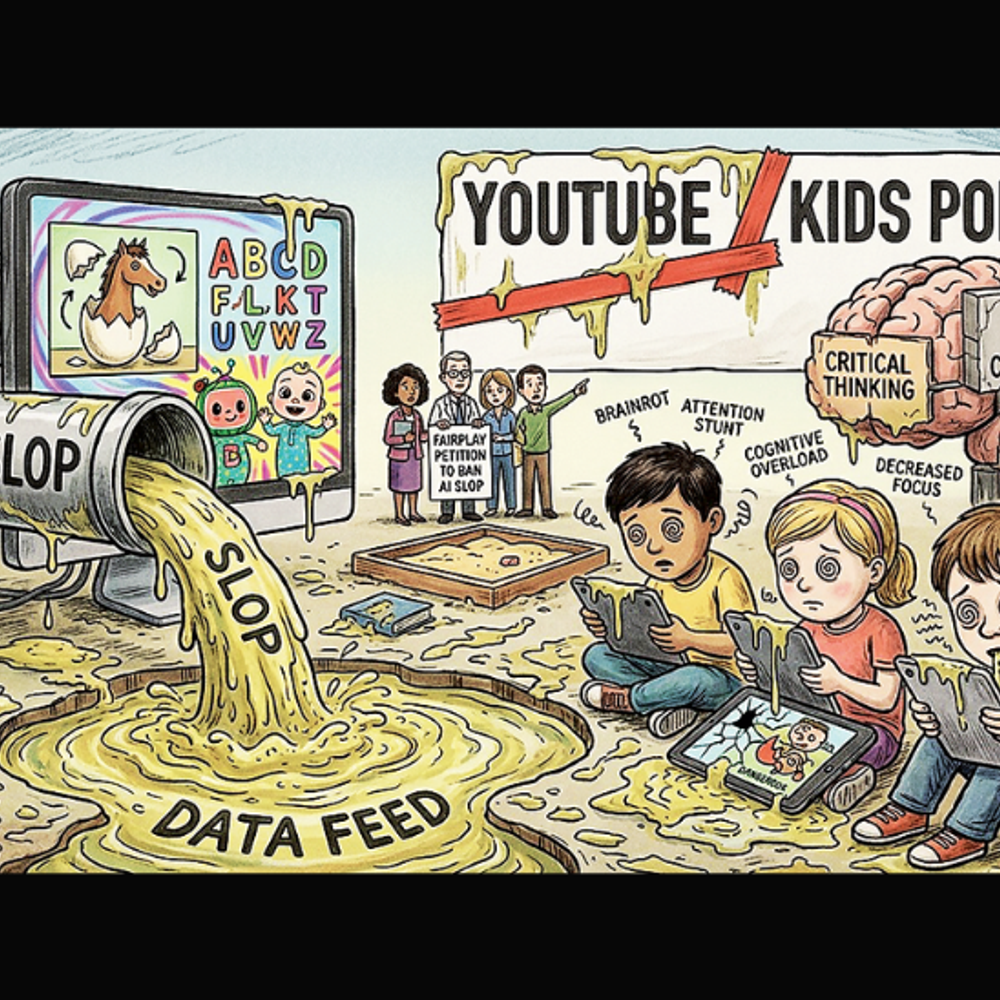 AI સ્લોપ: બાળકો અને બાળપણ પરનું સંકટ