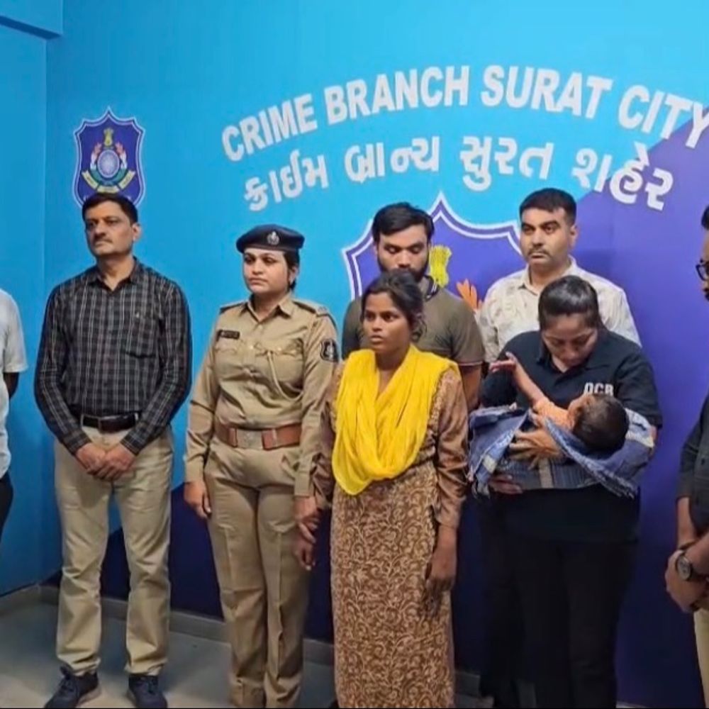 પોતાના બાળકનું મોત થતા બીજાનું સંતાન ચોર્યું:મુંબઈથી 8 મહિનાના માસૂમનું અપહરણ કરી સુરત ભાગી આવેલી 'આરતી' ગણતરીની મિનિટોમાં ઝડપાઈ