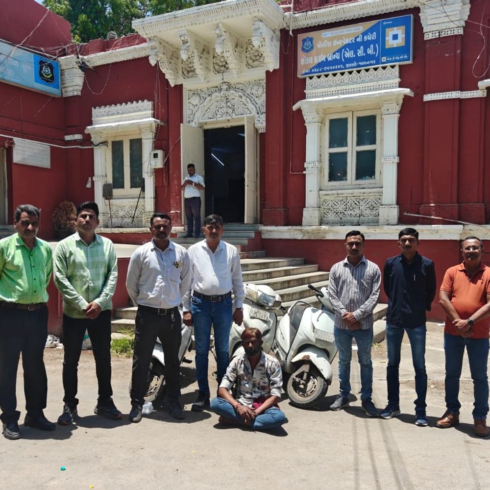 LCB એ બાઇક ચોર ગેંગનો પર્દાફાશ કર્યો:રીઢા ગુનેગાર પાસેથી ત્રણ એક્ટિવા જપ્ત કરાયા