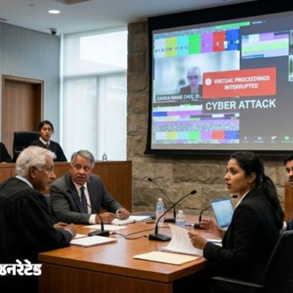 દિલ્હી હાઈકોર્ટમાં વર્ચ્યુઅલ સુનાવણીમાં અશ્લીલ વીડિયો ચાલ્યો:ગીતો પણ વાગ્યા, સ્ક્રીન પર 'હેક' નો મેસેજ દેખાયો; ચીફ જસ્ટિસને સુનાવણી બંધ કરવી પડી