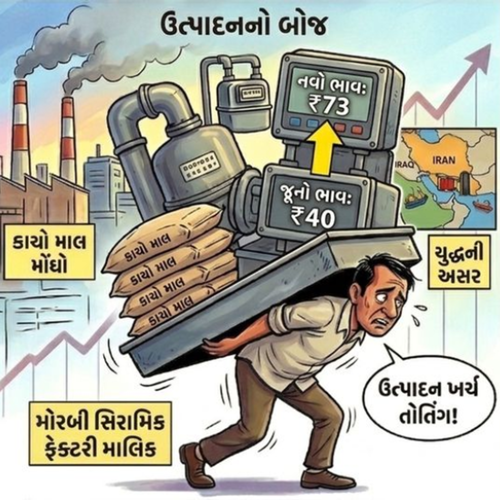 મોરબીમાં ગેસ પુરવઠો પૂર્વવત,‎ ટાઇલ્સનું નવું ઉત્પાદન મોંઘું થશે