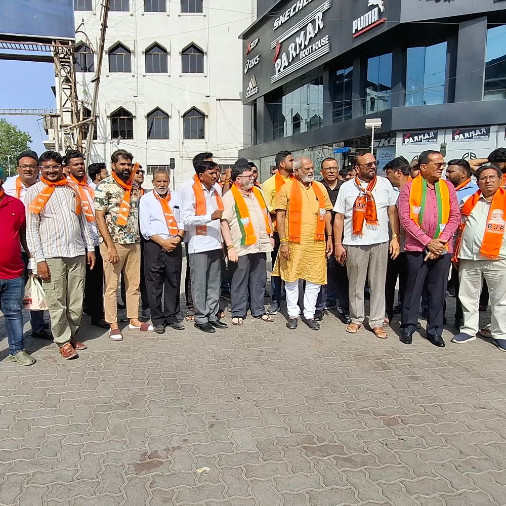 ભાજપની જીતનો ભરૂચમાં ઉત્સવ:પાંચ રાજ્યોમાં ભાજપના પ્રદર્શન બાદ ઉજવણી, કાર્યકરોમાં ઉત્સાહનો માહોલ