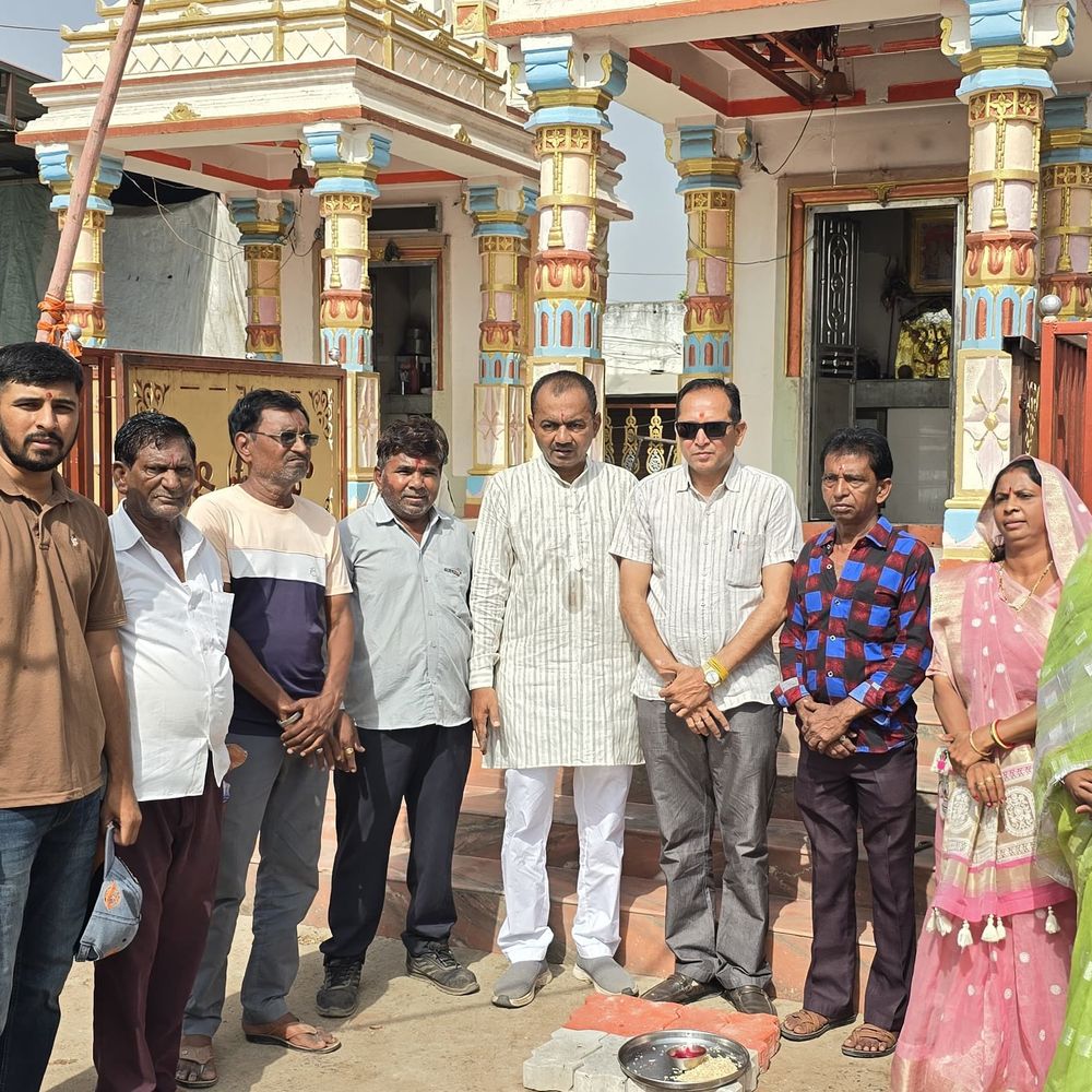 વોર્ડ 7 માં ₹10 લાખના વિકાસ કાર્યો શરૂ:નવા ચૂંટાયેલા કોર્પોરેટરો દ્વારા અણદીમા મંદિર ચોકમાં ખાતમુહૂર્ત