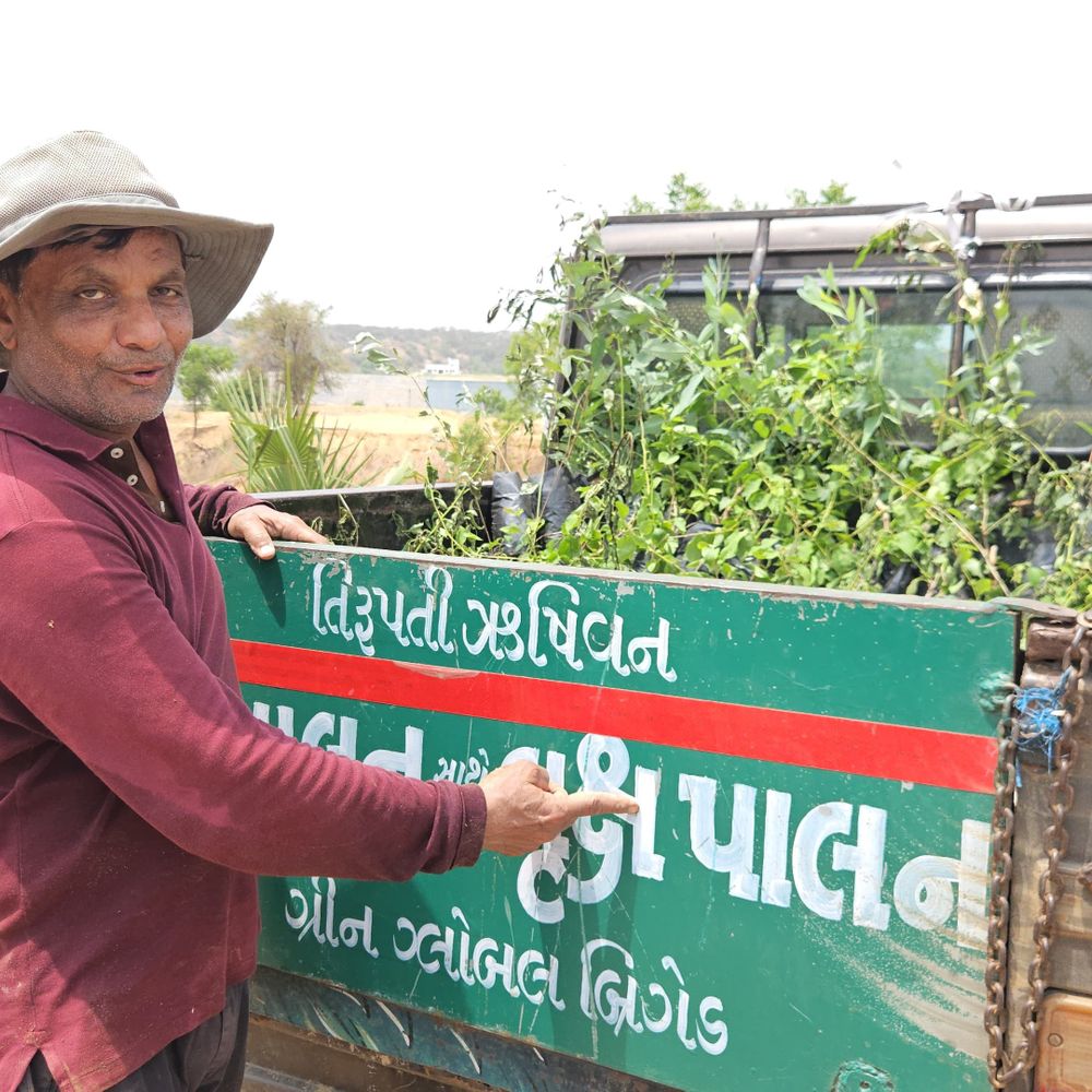 ઋષિવનમાં 1 લાખ નવા વૃક્ષો ઉછેરવાનું અભિયાન:ગ્રીન બ્રિગેડના જીતુભાઈ પટેલે ઉનાળામાં પડકાર સ્વીકાર્યો