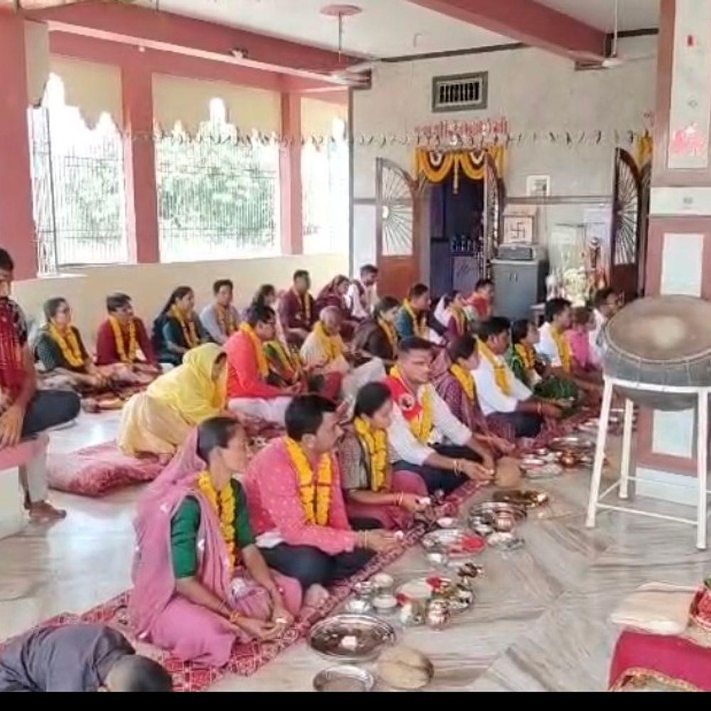જુના તવરામાં આહિર સમાજે 13મો પાટોત્સવ ઉજવ્યો:પાંચ દેવી મંદિરમાં ધાર્મિક માહોલમાં ઉજવણી
