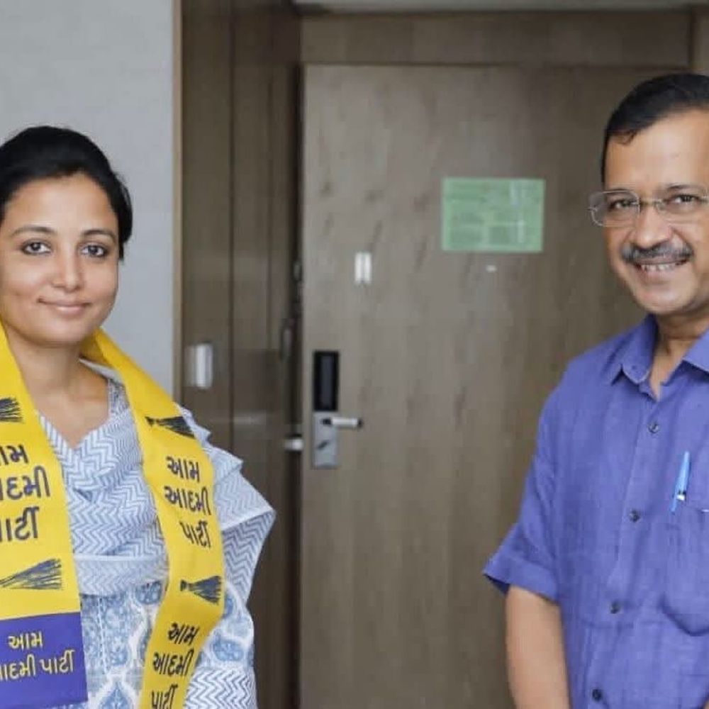 AAPના રાધિકા રાઠવા સામે ગુનો નોંધાયો:છોટા ઉદેપુર જિલ્લા પ્રમુખે પોલીસ વિરુદ્ધ ભ્રામક પ્રચારનો વીડિયો વાઈરલ કરતા કાર્યવાહી