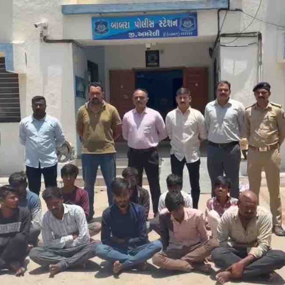બાબરામાં સમાધાનના બહાને બોલાવી હત્યા કરનારા ઝડપાયા:સુરાપુરા દાદાની ખાંભી ઉખેડવા બાબતે યુવકને મોતને ઘાટ ઉતાર્યો, 10 શખસ તલવાર અને પાઈપો લઈ તૂટી પડ્યા
