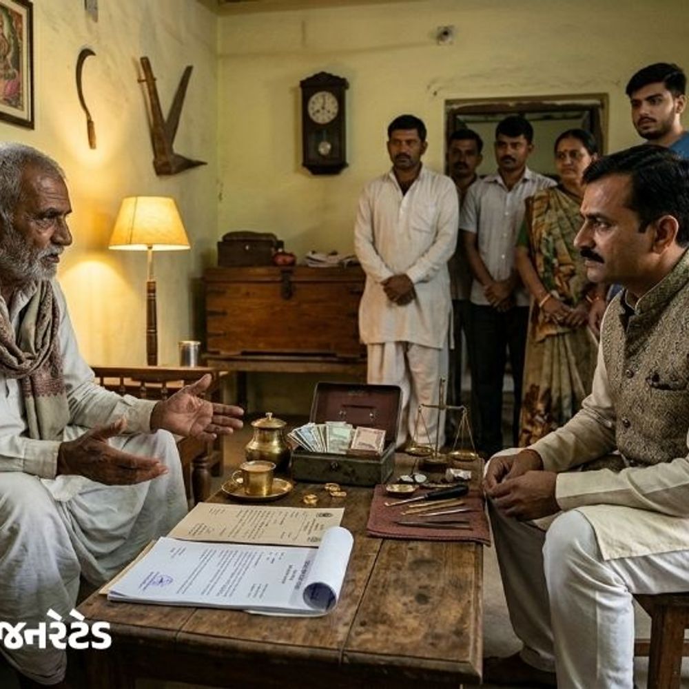 મેઉ ગામની જમીનના નામે ઇન્દ્રાડના ખેડૂત સાથે 1.44 કરોડની ઠગાઈ:ખોટા ખેડૂત ઉભા કરીને બોગસ દસ્તાવેજો બનાવ્યા, ગોજારીયાના સોની સામે ફરિયાદ