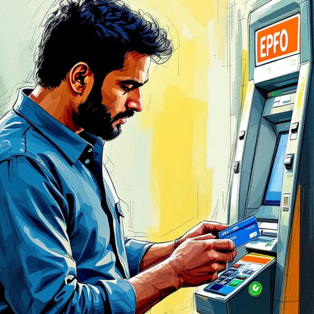 UPI-ATM દ્વારા આ જ મહિનાથી PF કાઢી શકશે:નવી સિસ્ટમ લોન્ચ કરવાની તૈયારી પૂરી, 7.8 કરોડ સબસ્ક્રાઇબર્સને તરત પૈસા મળશે