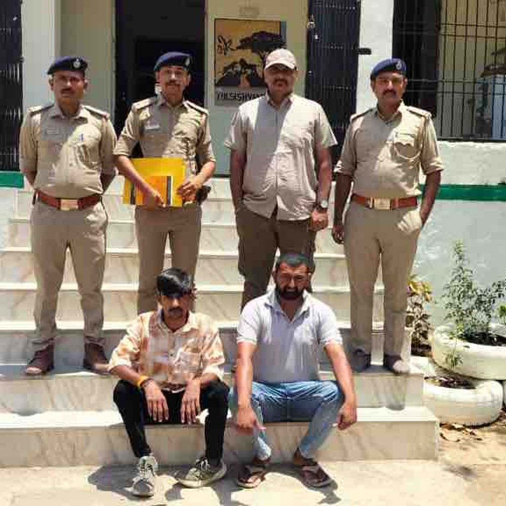 સિંહની પજવણી કરી વીડિયો વાયરલ કરવાનો મામલો:ખાંભા વનવિભાગે બે શખ્સોને ઝડપી પાડ્યાં, બે દિવસના રિમાન્ડ પર; વન્યપ્રાણી સંરક્ષણ અધિનિયમ હેઠળ કાર્યવાહી