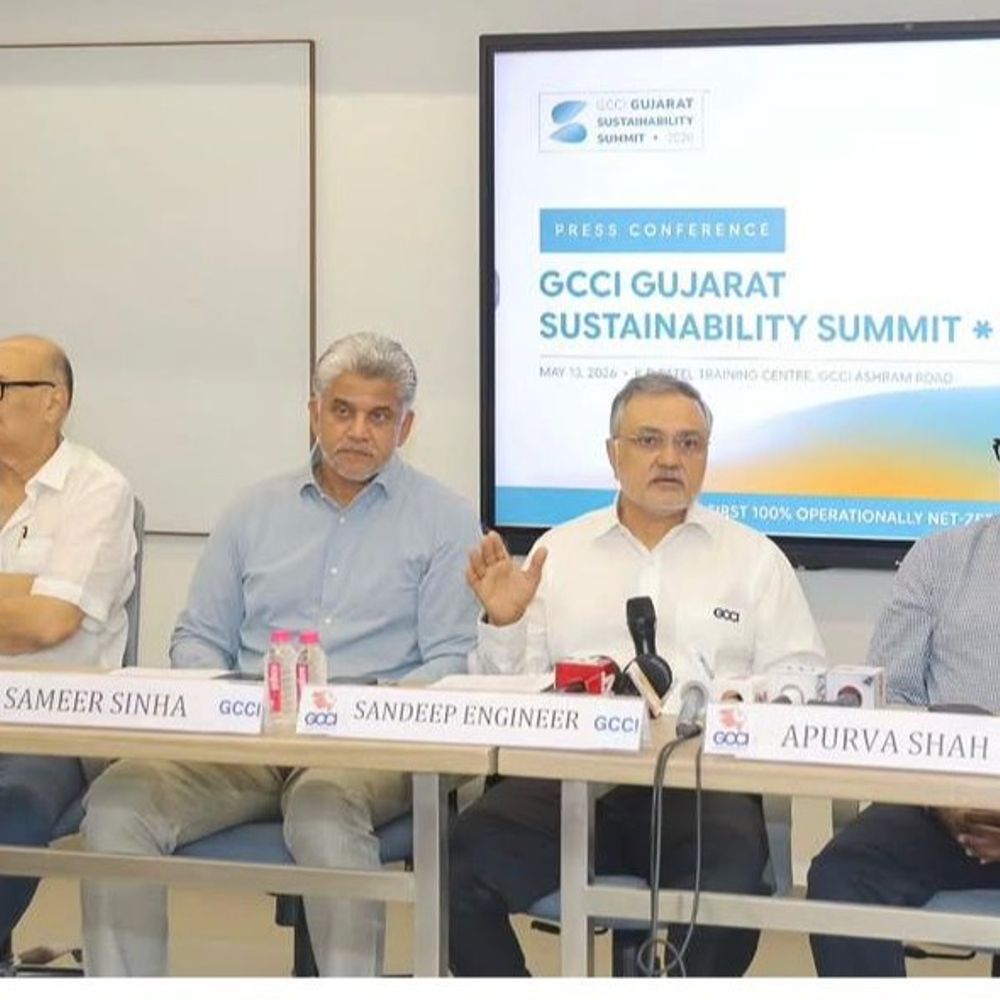 અમદાવાદમાં 15મેએ 'GCCI ગુજરાત સસ્ટેનેબિલિટી સમિટ 2026':ગુજરાત બનશે ભારતના ટકાઉ વિકાસનું એન્જિન, આંતરરાષ્ટ્રીય વક્તાનું માર્ગદર્શન અને દિગ્ગજ શૈક્ષણિક સંસ્થાઓની ભાગીદારી