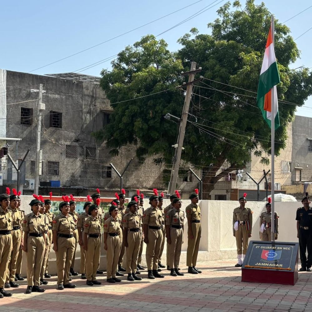 જામનગરમાં NCC દ્વારા ઓપરેશન સિંદૂરની પ્રથમ વર્ષગાંઠની ઉજવણી:27 ગુજરાત બટાલિયન જામનગરમાં વિવિધ કાર્યક્રમોનું આયોજન કર્યું