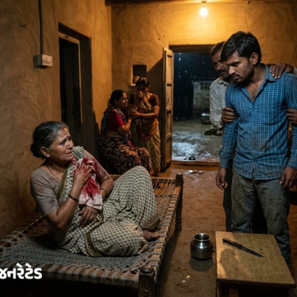 જમાઈએ સાસુ પર છરી વડે જીવલેણ હુમલો કર્યો:સરસ્વતી તાલુકાના સાંપ્રા ગામની ઘટના; સાસુએ જમીન ગીરવે મૂકી પૈસા આપવાની ના પાડતા પેટમાં છરી મારી