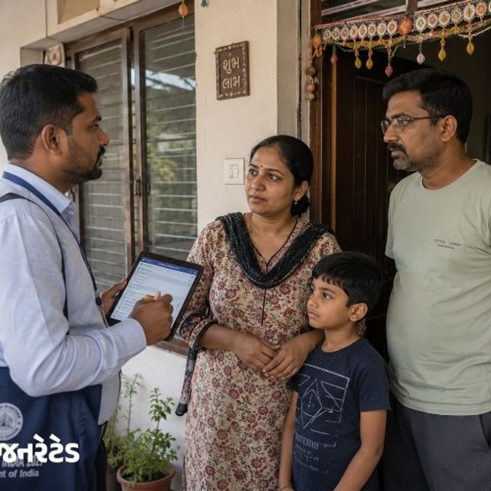 ગુજરાતમાં વસતી ગણતરી: 4 નવા સવાલ, 'સેલ્ફ ગણતરી'નો મોકો.