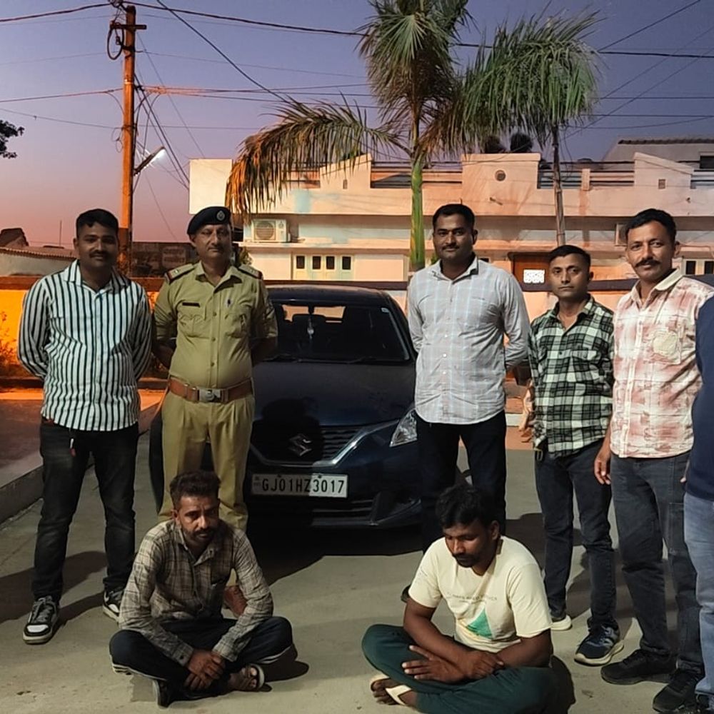 કાર ભાડે આપી વેચી મારતા 2 શખ્સ માળિયામાંથી ઝડપાયા.
