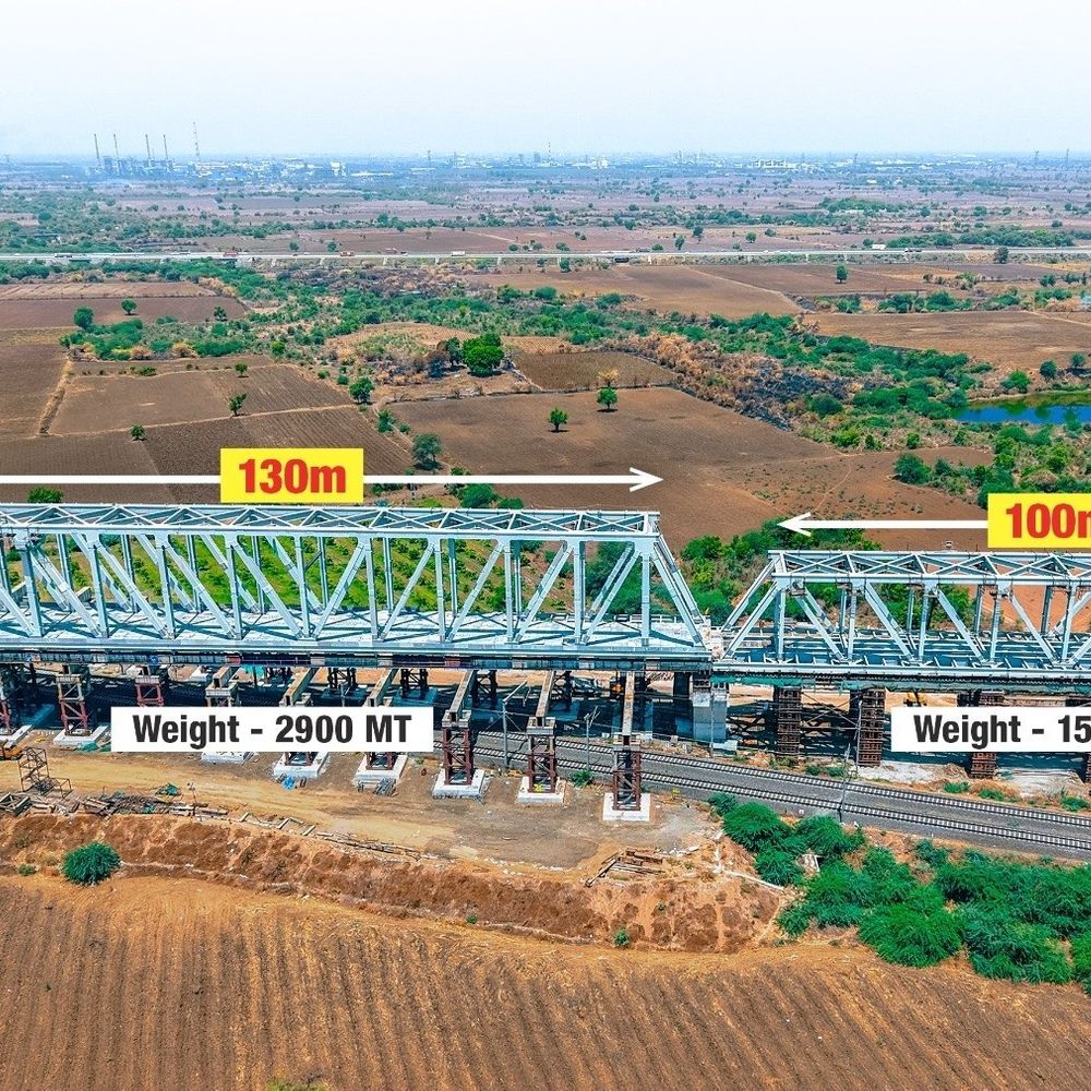 ભરૂચ પાસે 130 મીટર સ્ટીલ સ્પાન લોન્ચ: બુલેટ ટ્રેન પ્રોજેક્ટનો મોટો પડાવ.