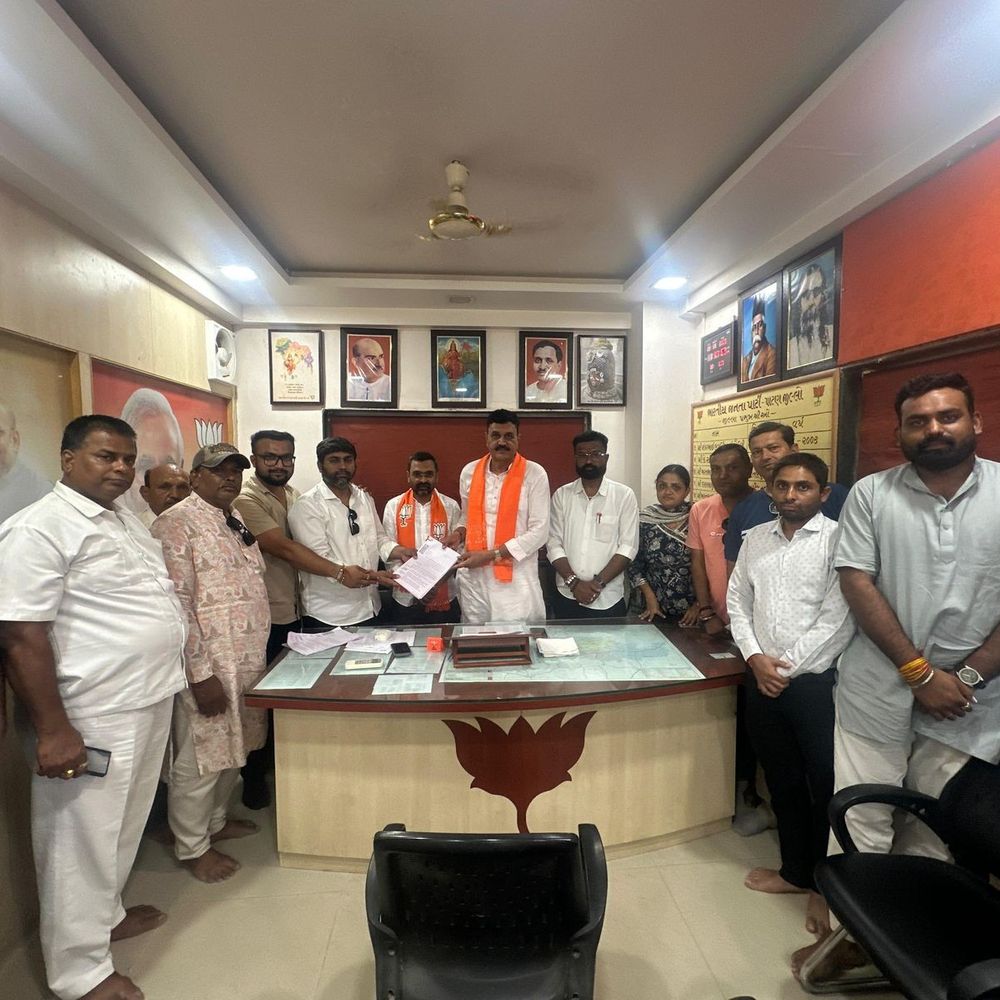 પાટણમાં અશાંત ધારો લાગુ કરવા માંગ:સ્થાનિક આગેવાનોએ ભાજપ પ્રમુખને આવેદનપત્ર પાઠવી રાજ્ય સરકાર યોગ્ય કાર્યવાહી કરે તે અંગે રજૂઆત