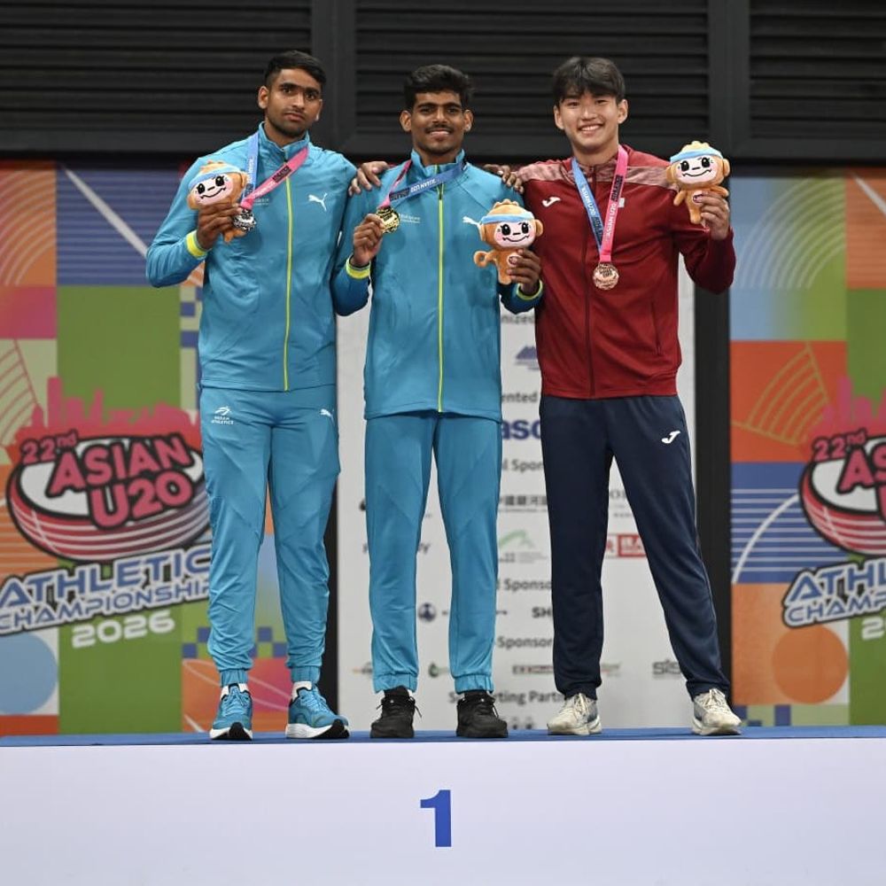 રાહુલ જાખરે એશિયન U-20 ડેકાથલોનમાં સુવર્ણ ચંદ્રક જીત્યો:વલસાડના યુવા એથ્લેટે 7,185 પોઈન્ટ સાથે નવો રાષ્ટ્રીય રેકોર્ડ બનાવ્યો