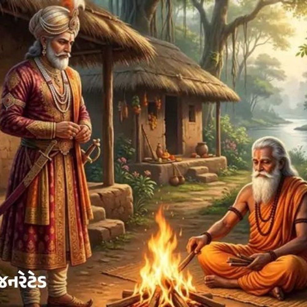 દોમદોમ સાહ્યબી છતાં હંમેશા વ્યાકુળ રહેતો રાજા સંતની શરણે પહોંચ્યો:સંતે સળગતી લાકડીઓ દ્વારા આપ્યો જીવનનો સૌથી મોટો પાઠ