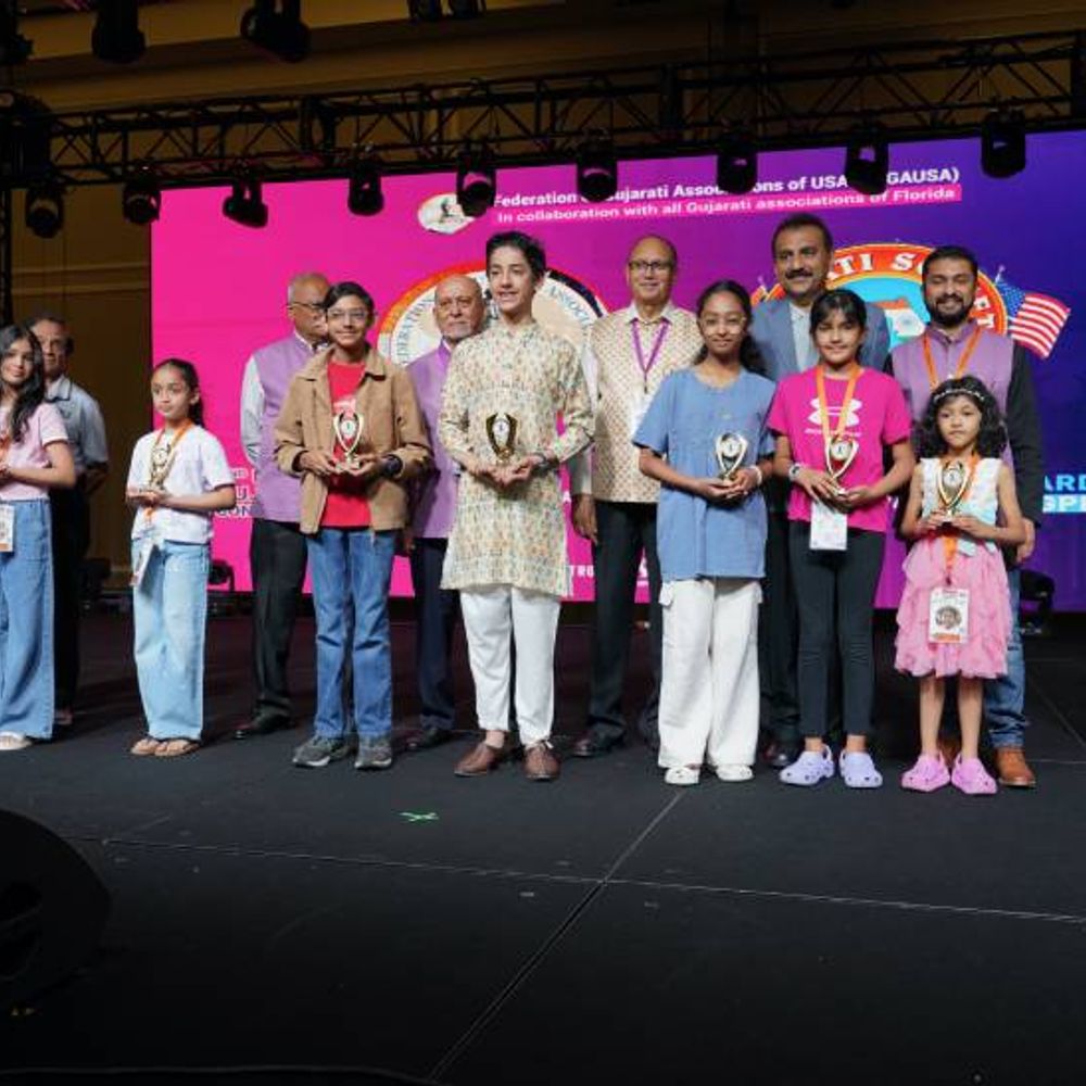 FOGA USA દ્વારા પ્રથમ રાષ્ટ્રીય ગુજરાતી સ્પર્ધા યોજાઇ:50થી વધુ બાળકોએ ઉત્સાહપૂર્વક ભાગ લીધો, યુનાઇટેડ ગુજરાતી કન્વેન્શન 2026 હેઠળ સફળ આયોજન