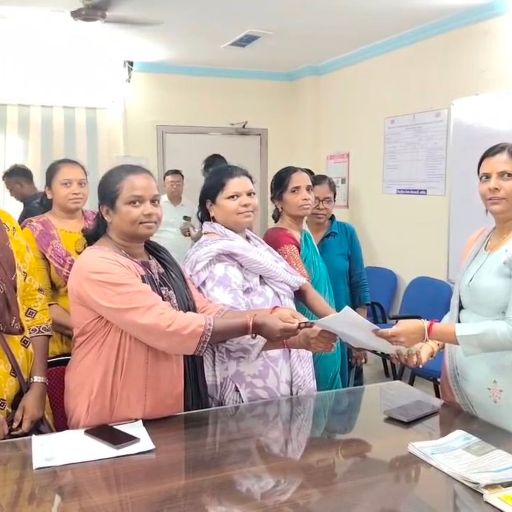 નર્મદામાં આશા વર્કરોની ઉગ્ર રજૂઆત:પડતર માંગણીઓ ન સંતોષાતા ગાંધીનગરમાં આમરણાંત ઉપવાસની ચીમકી