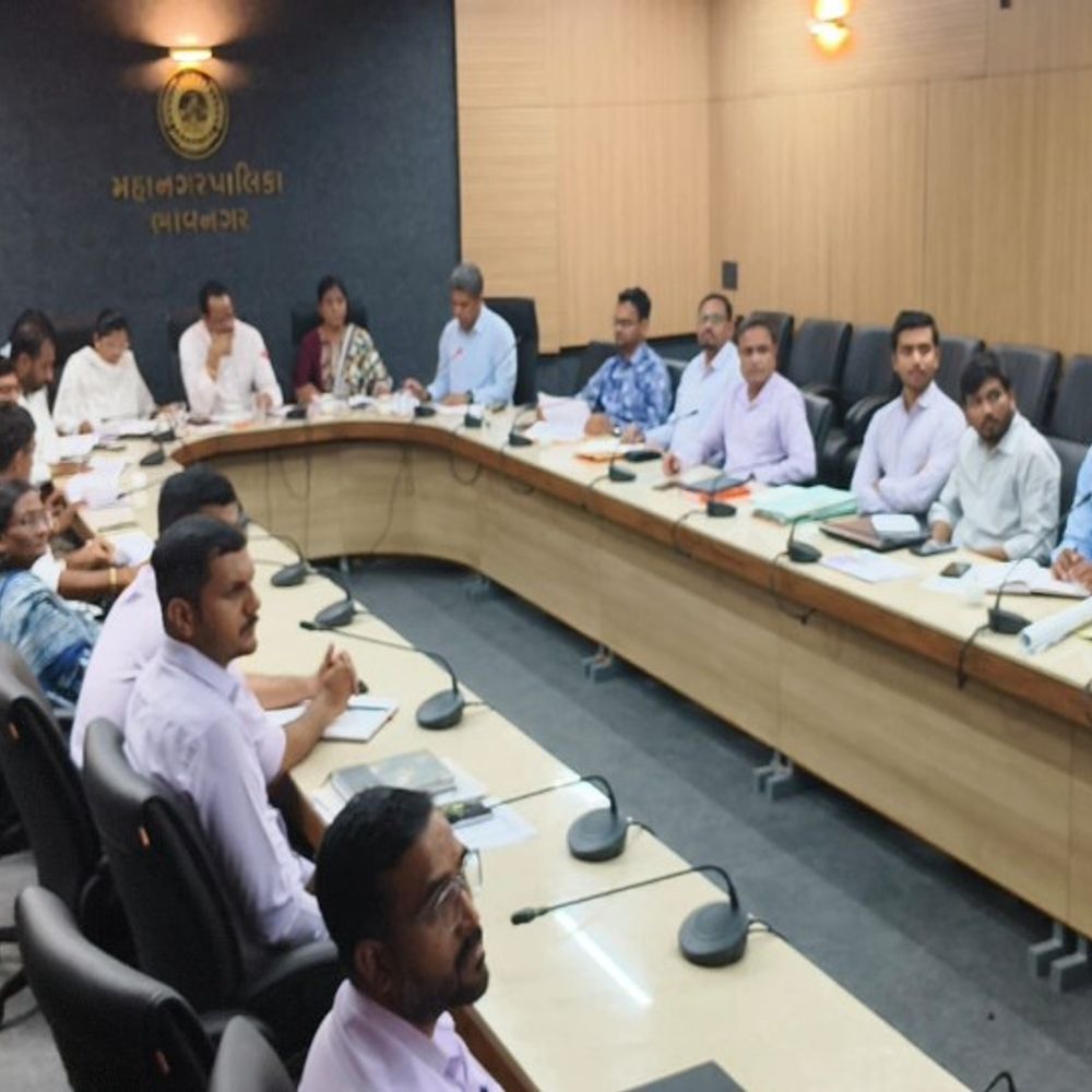 મોદી સરકારના 12 વર્ષના સફળ શાસનની ઉજવણી:ભાવનગરમાં વિકાસ અને સેવાના અનેકવિધ પ્રકલ્પોનો શુભારંભ થશે, કોર્પોરેશનમાં સમીક્ષા બેઠક યોજાઈ