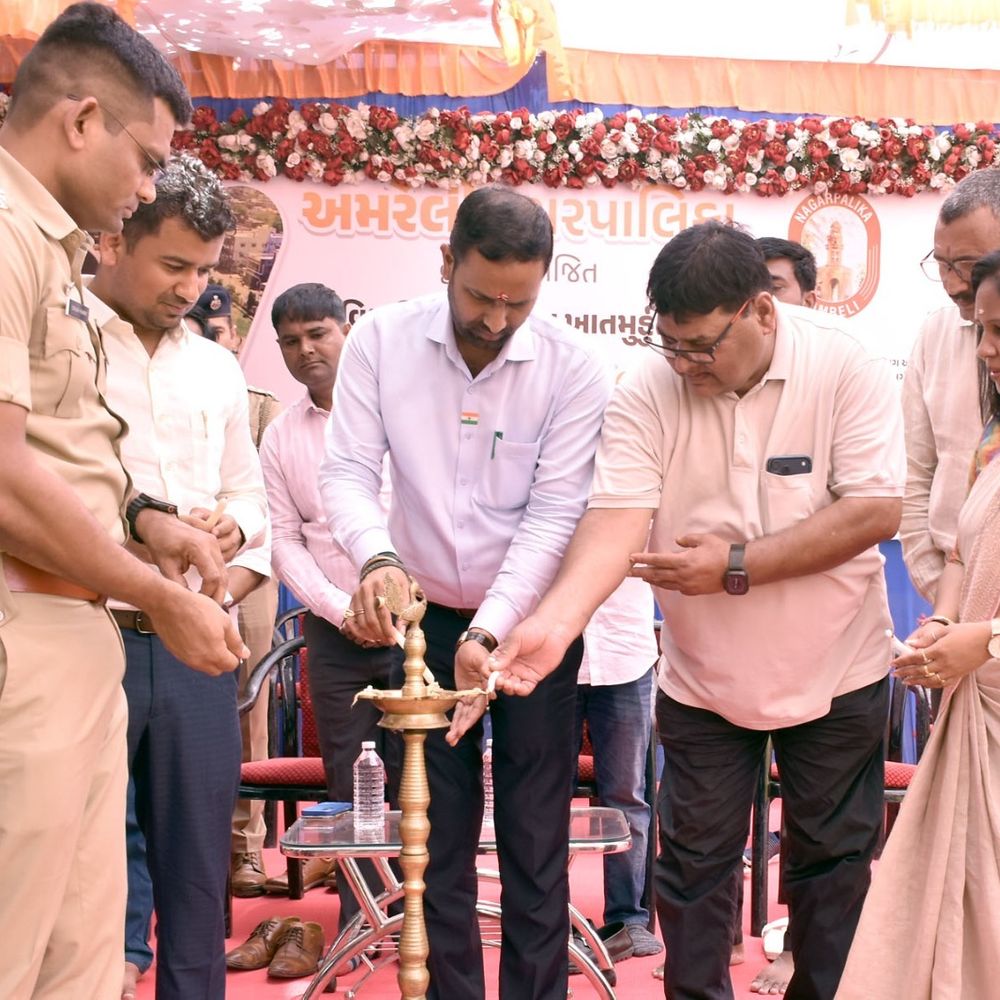 અમરેલીના લાલાવદર અને પોલીસ હેડક્વાર્ટર ખાતે 3.85 કરોડના આધુનિક સ્પોર્ટ્સ સંકુલનું ખાતમુહૂર્ત