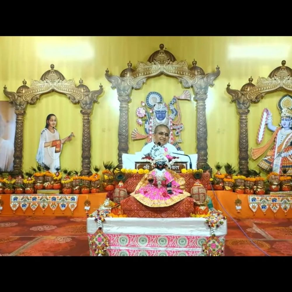 અમદાવાદમાં આર્ટ ઓફ લિવિંગ દ્વારા જ્ઞાન યજ્ઞનું આયોજન:અધિક માસ નિમિત્તે શ્રીમદ્ ભાગવત કથા મહોત્સવનું આયોજન
