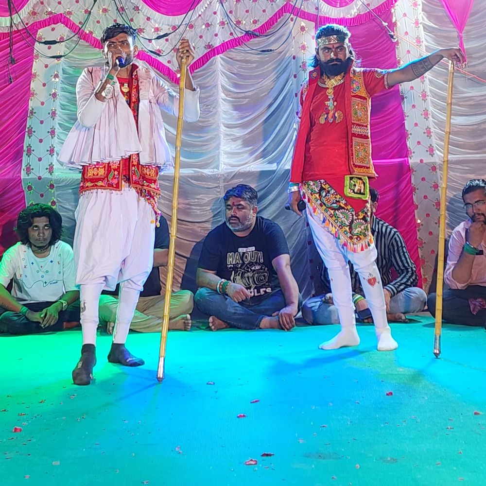 ખીરી મોગલ ધામમાં ગૌ સેવાર્થે રામા મંડળનું આયોજન:જામનગરના બાલાચડી નજીક આઈશ્રી માં મોગલ ધામ ખીરી ખાતે કાર્યક્રમ યોજાયો