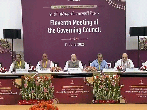PM મોદીની અધ્યક્ષતામાં નીતિ આયોગની બેઠક શરૂ:કર્ણાટકના CM શિવકુમાર, તમિલનાડુના CM વિજય પ્રથમ વખત સામેલ થયા