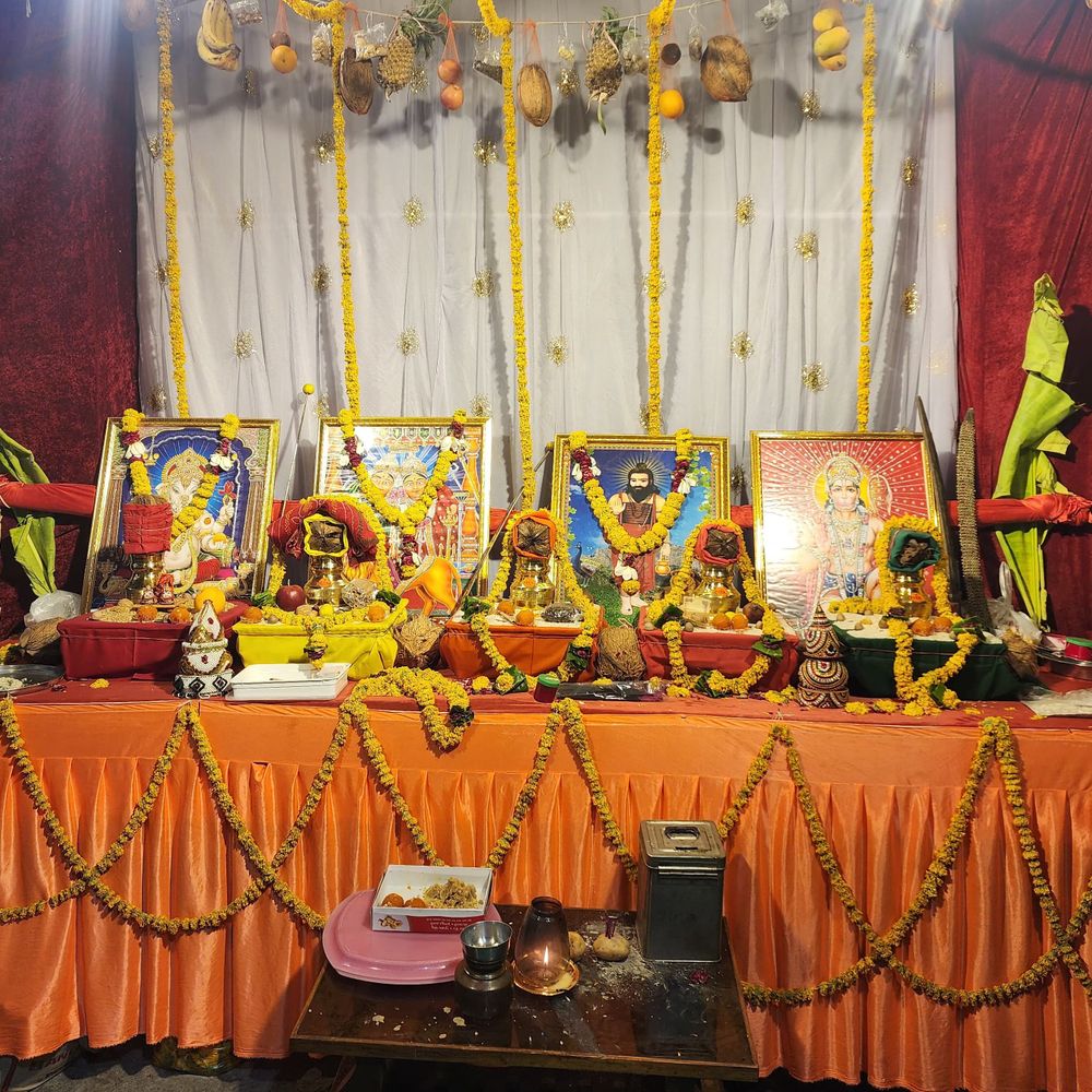 જામનગરના રામનગરમાં ચામુંડા માતાજીનો નવરંગ માંડવો:બજરંગદળ યુવા મિત્ર મંડળ અને સમસ્ત રામનગર દ્વારા આયોજન