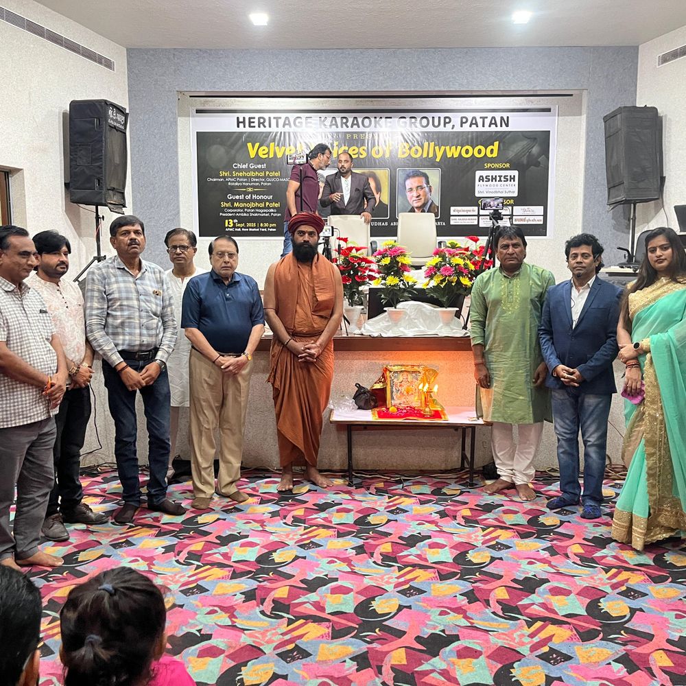 પાટણમાં 'સંગીત સે સેવા' કાર્યક્રમ યોજાયો:હેરીટેજ કારાઓકે ગૃપે ગૌ સેવા અને સમાજ સેવાનો સંદેશ આપ્યો