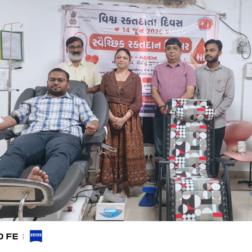નર્મદામાં વિશ્વ રક્તદાતા દિવસ પહેલાં રક્તદાન શિબિર યોજાઈ:આરોગ્ય વિભાગે રાજપીપળા સિવિલ અને તરોપામાં 70 યુનિટ રક્ત એકત્ર કર્યું