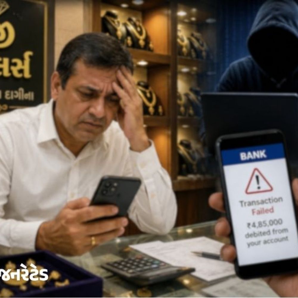 જ્વેલર્સ શોપના માલિક સાયબર ફ્રોડનો ભોગ બન્યા:ગઠિયાઓએ OTP ના આવે તે માટે વેપારીનું સિમ કાર્ડ બંધ કરાવી ખાતામાંથી રૂપિયા ટ્રાન્સફર કરી દીધા