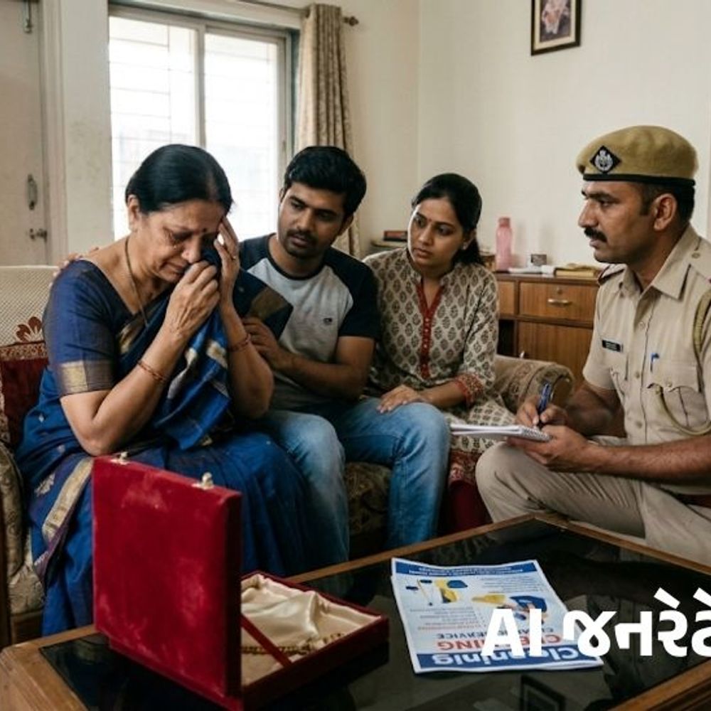 ક્લિનિંગ સર્વિસના બહાને ઘરમાં ઘૂસી ₹3.75 લાખના દાગીનાની ચોરી!:વસ્ત્રાપુરની એજન્સીના બે સફાઈકર્મીઓએ વિશ્વાસઘાત કરી કબાટના લોકરમાંથી સોનાની ચેઈન અને બ્રેસલેટ લઈ રફૂચક્કર