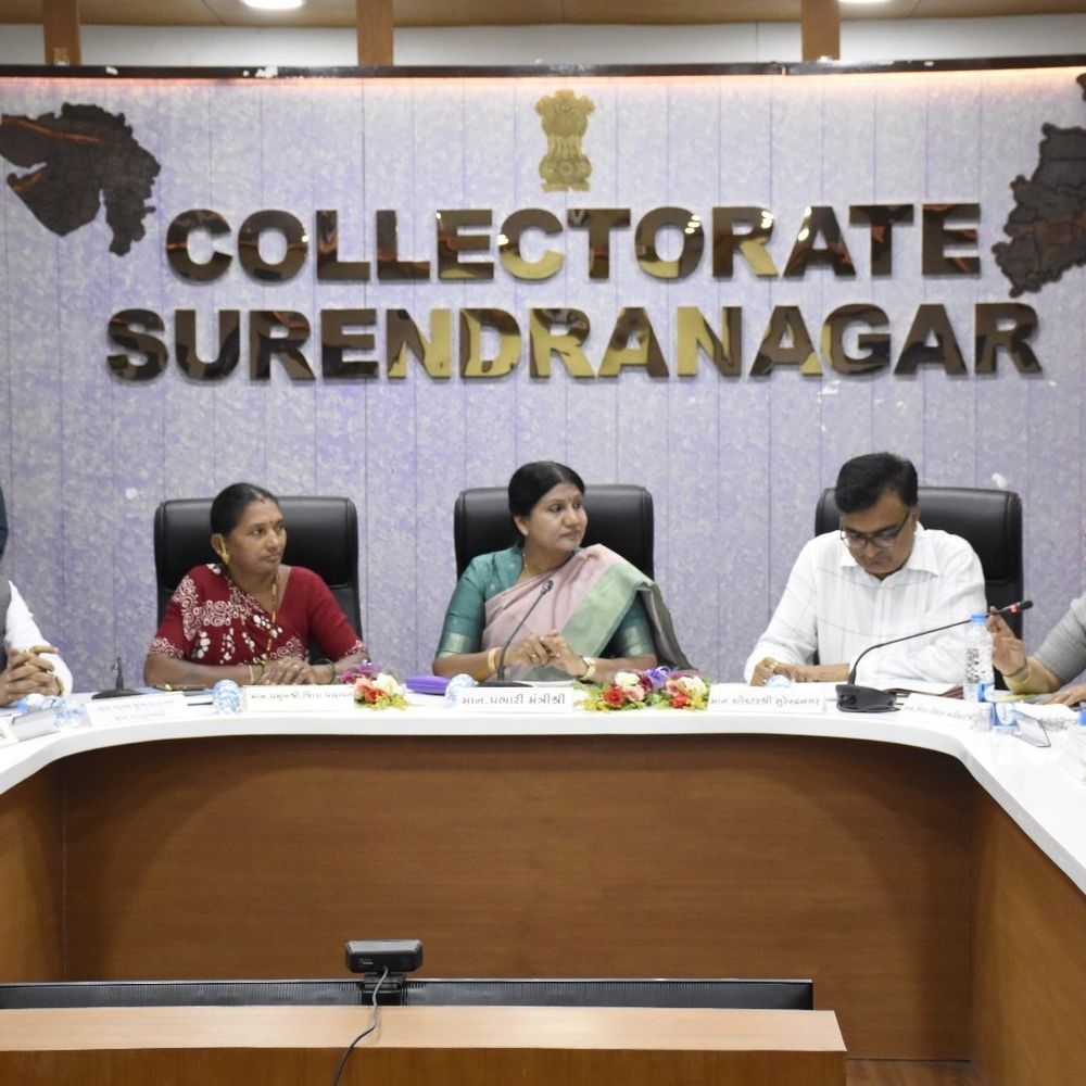 સુરેન્દ્રનગરમાં પ્રભારી મંત્રી દર્શનાબેન વાઘેલાના અધ્યક્ષસ્થાને જિલ્લા આયોજન મંડળની બેઠક:જિલ્લામાં 18.55 કરોડના 518 વિકાસ કામોની વહીવટી મંજૂરી અપાઈ