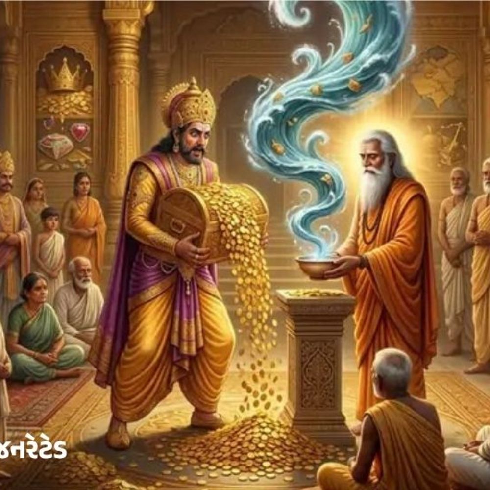 ઇચ્છાઓ સમુદ્રના મોજાં જેવી છે, એક પૂરી થાયને બીજી જન્મે!:સંતના નાનકડા પાત્ર સામે રાજાનો વૈભવ અને અહંકાર હાર્યા