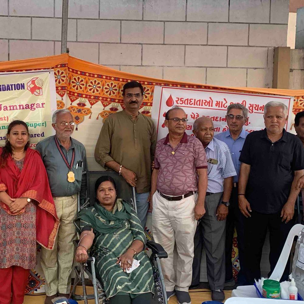 જામનગરમાં વિશ્વ રક્તદાન દિવસે મેગા કેમ્પ:જાયન્ટ્સ ગ્રુપ દ્વારા બે દિવસીય રક્તદાન શિબિરનું આયોજન