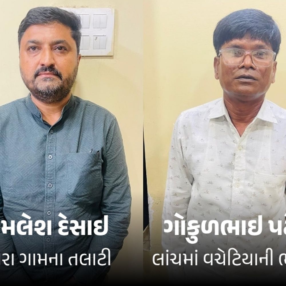 ચિખલીમાં ચોરા ગ્રામ પંચાયતનો તલાટી 40 હજારની લાંચ લેતા ઝડપાયો:NOC અને પેઢીનામું આપવા માંગી હતી લાંચ, વચેટીયા સાથે ACB ટ્રેપમાં પકડાયો