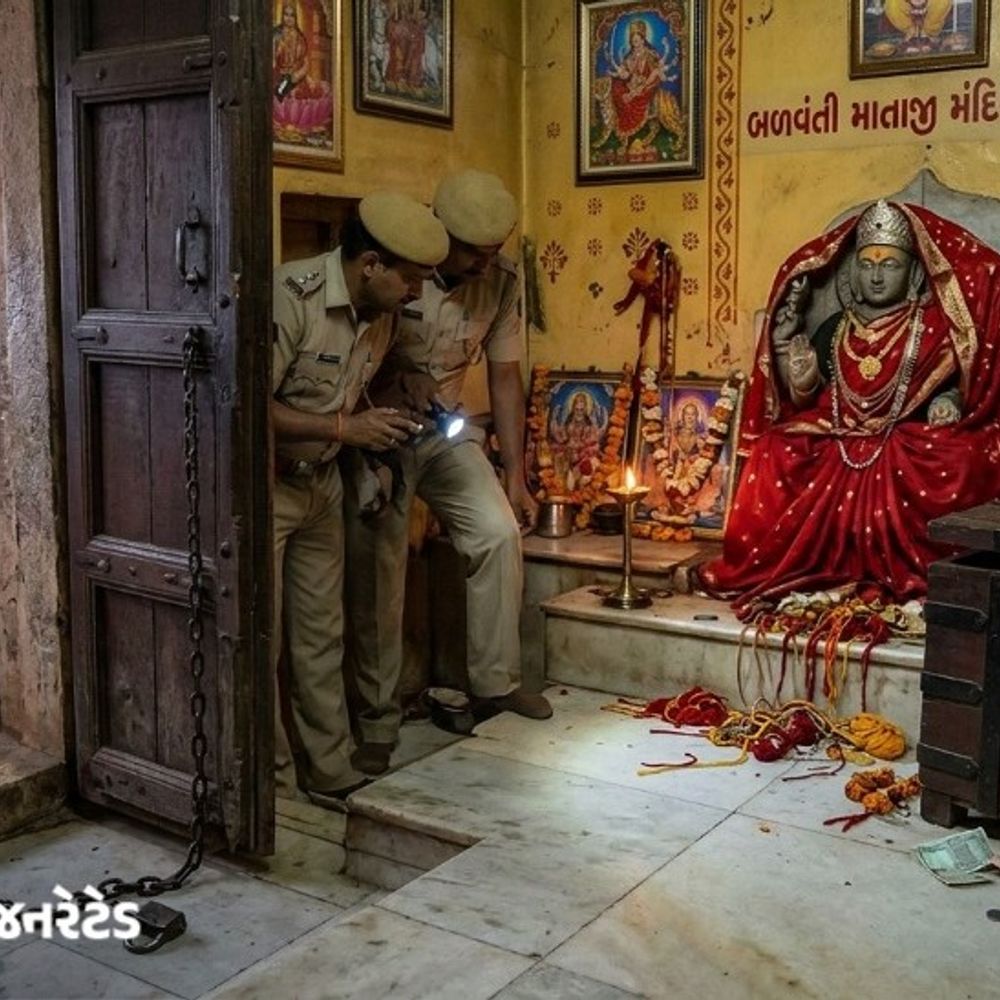 સિદ્ધપુરમાં બળવંતી માતાજીના મંદિરમાં ચોરી:તસ્કરોએ દરવાજાનું તાળું તોડી દાગીના અને રોકડ રકમ સહિત કુલ રૂ. 1.95 લાખની મતાની ચોરી કરી