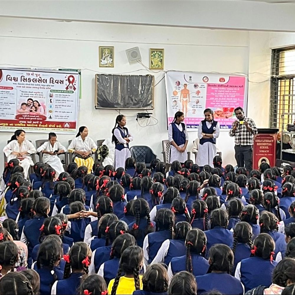 દાહોદમાં સિકલસેલ દિવસે મેગા મેડિકલ કેમ્પ:3,519 દર્દી તપાસાયા, 38 બાળકોમાં સિકલસેલ લક્ષણો મળ્યા