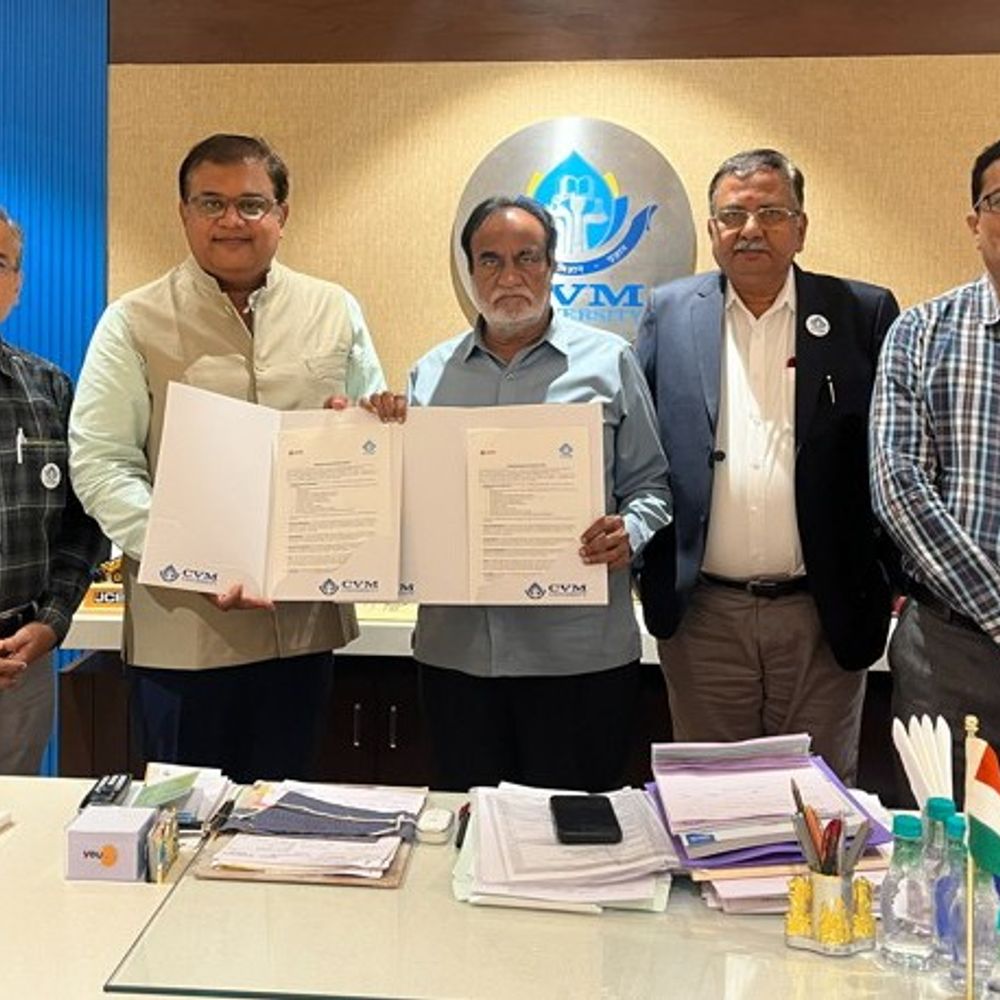CVM યુનિવર્સિટીએ એક વર્ષમાં 200થી વધુ MoU કર્યા:વિદ્યાર્થીઓને વૈશ્વિક શિક્ષણ અને પ્લેસમેન્ટની તકો મળશે