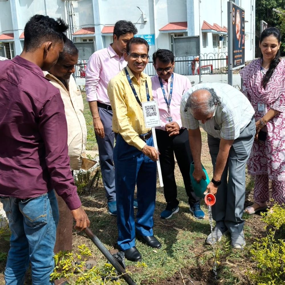જામનગરમાં નેશનલ ડૉક્ટર ડે ઉજવાયો:ઇટ્રાના વૈદ્યો દ્વારા 40 લીમડાના છોડનું રોપણ