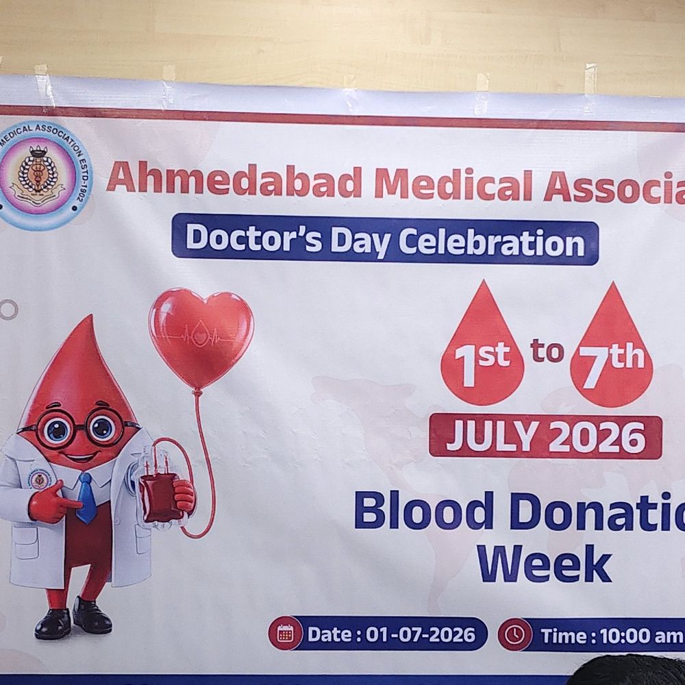 નેશનલ ડોક્ટર ડેની ઉજવણી, સપ્તાહમાં 8થી 10 બ્લડ ડોનેશન કેમ્પ:ફ્યુચર ડોક્ટર્સ માટે ગાઈડન્સ અને મ્યુઝિકલ ઇવેન્ટનું આયોજન