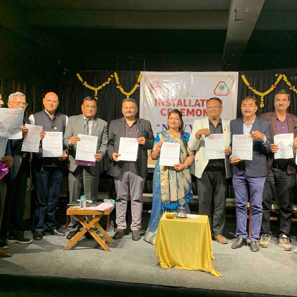 લાયન્સ કલબ જામનગર વેસ્ટના નવા હોદ્દેદારોએ શપથ લીધા:વર્ષ 2026-27 માટે પ્રમુખ વૈશાલી ઉદાણી સહિતની ટીમે શપથ લીધા