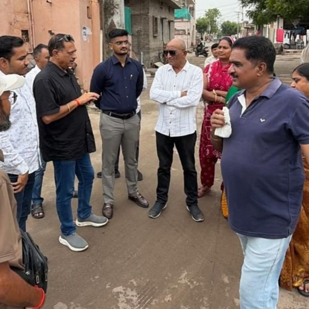 મેયર ઉત્તમ સુરાણીએ ભડિયાદ રોડ વિસ્તારનું નિરીક્ષણ કર્યું:સ્થાનિકોની રજૂઆતો સાંભળી વિકાસકાર્યોની ખાતરી આપી