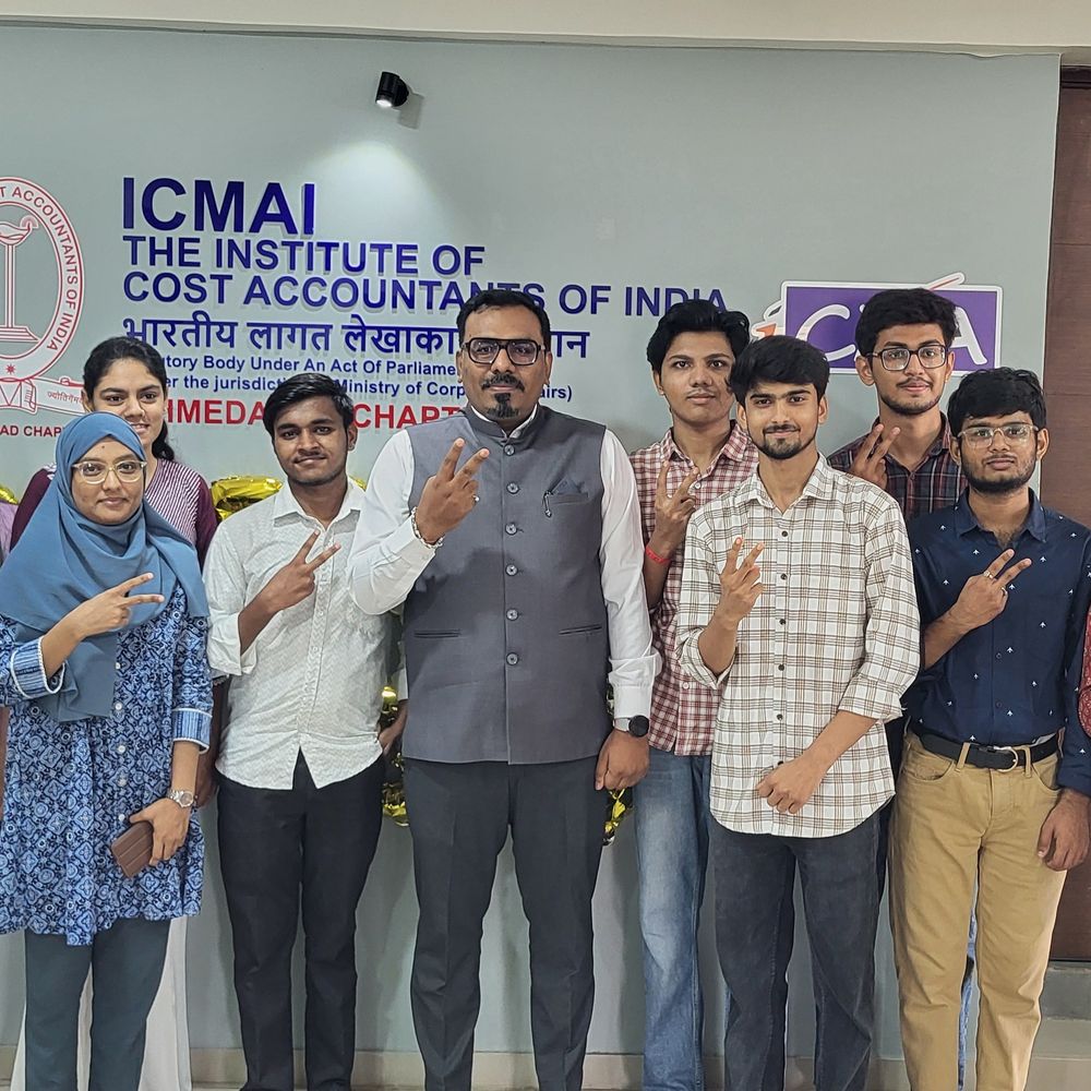 ICMAI CMA ફાઉન્ડેશનનું પરિણામ જાહેર:અમદાવાદ ચેપ્ટરનું 81.98% સાથે પાંચ વર્ષનું સર્વશ્રેષ્ઠ પ્રદર્શન, મનોજ પટેલ ઓલ ઈન્ડિયામાં 9મા ક્રમે