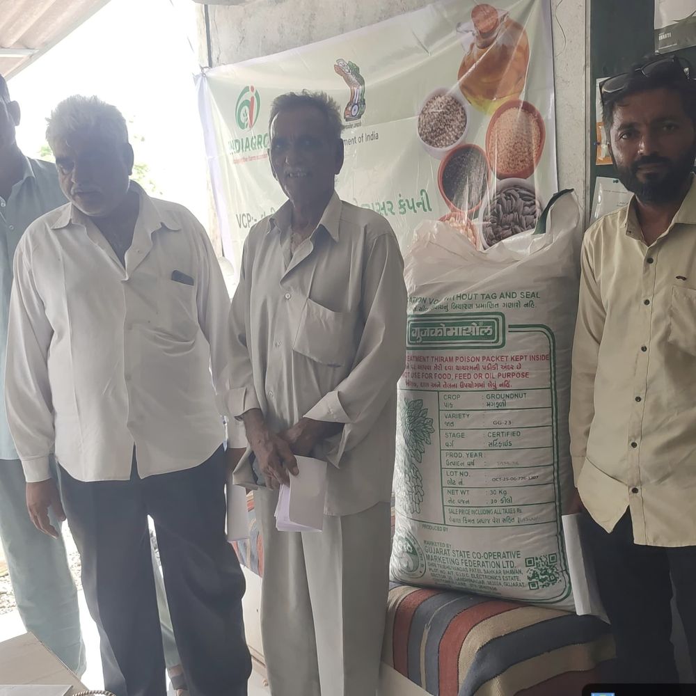 પોરબંદરના 2,639 ખેડૂતોને મગફળી બિયારણ સહાય:NMEO યોજના હેઠળ ₹4.27 કરોડથી વધુનું વિતરણ, ખેતીવાડી વિભાગનું માર્ગદર્શન