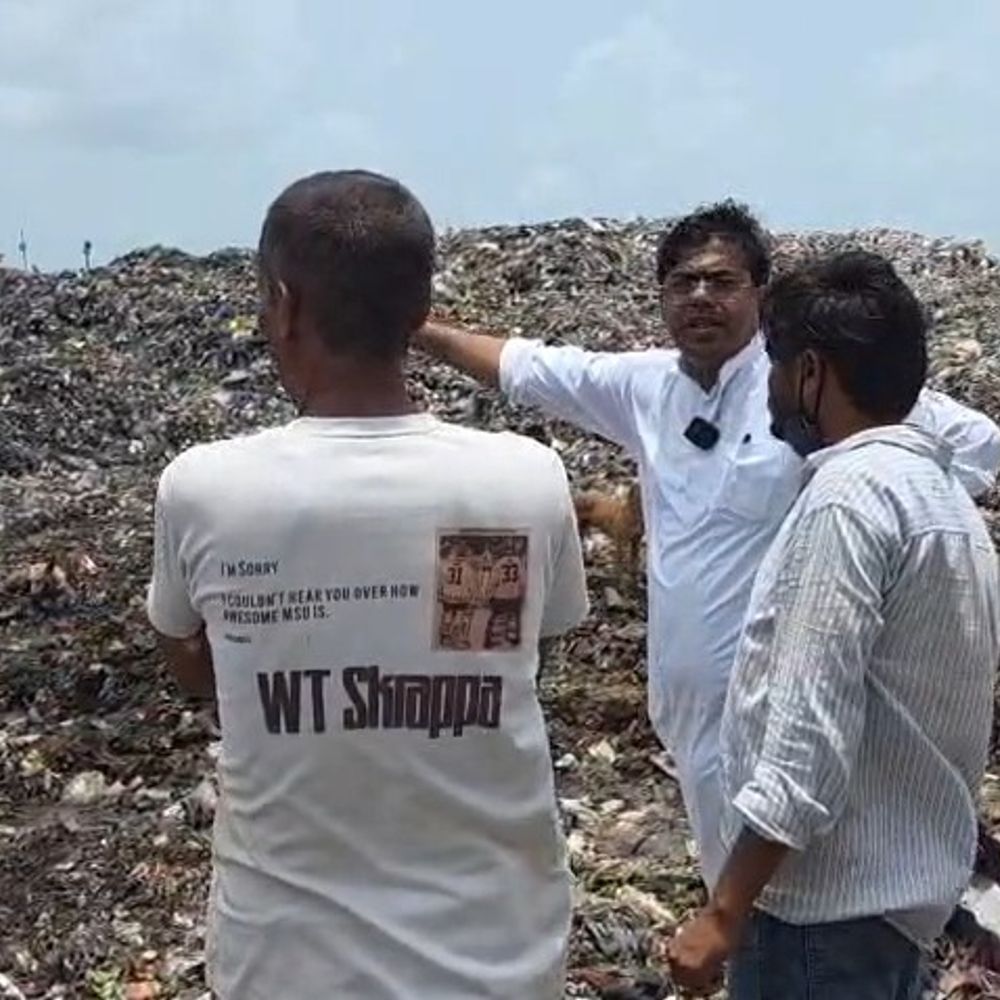 દમણના સાંસદ ઉમેશ પટેલના વાપી ડમ્પિંગ સાઈટ પર આક્ષેપો:દમણગંગા અને દરિયામાં પ્રદૂષણ ફેલાવવાનો દાવો, 18 જુલાઈ સુધી અલ્ટીમેટમ